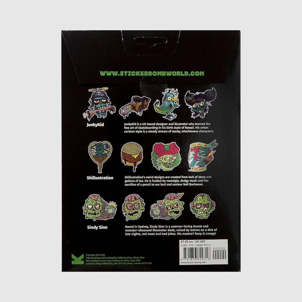 Zombie Sticker Pack - 12 Large Stickers